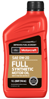 1 Qt. SAE 0W-20 Full Synthetic Motor Oil
