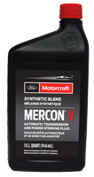 Synthetic Blend MERCON<sup>®</sup> V Automatic Transmission and Power Steering Fluid