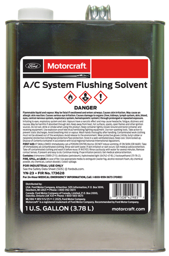 A/C System Flushing Solvent